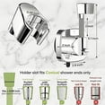 thumbnail image 2 of MOJEA 360° Swivel Shower Head Holder with Strong Suction Cup, Adjustable No Drill, 2 of 8