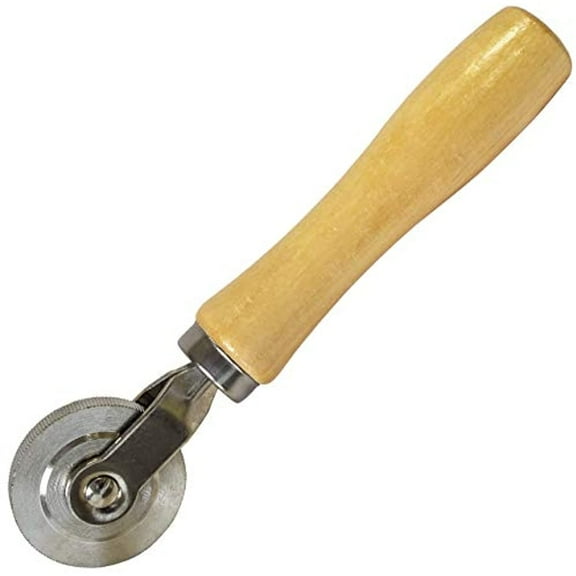 Rema Tip Top 2" Corrugated Stitcher, Ball Bearing, Wood Handle