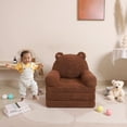 thumbnail image 3 of Sofá plegable para niños MOMCAYWEX Sherpa Teddy Bear a partir de 18 meses, 3 of 9