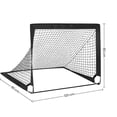 thumbnail image 2 of Black Children'S Football Goal Portable Foldable Mobile Training Football Goal, 2 of 5