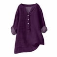 thumbnail image 2 of Womens Clothing Kelon Womens Summer Tops Short Womens 3/4 Length Sleeve V Neck 2026 Spring Summer Fashion Clothes, XL, 2 of 4