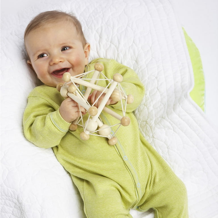 Manhattan Toy Skwish Natural Rattle and Teether Grasping Activity