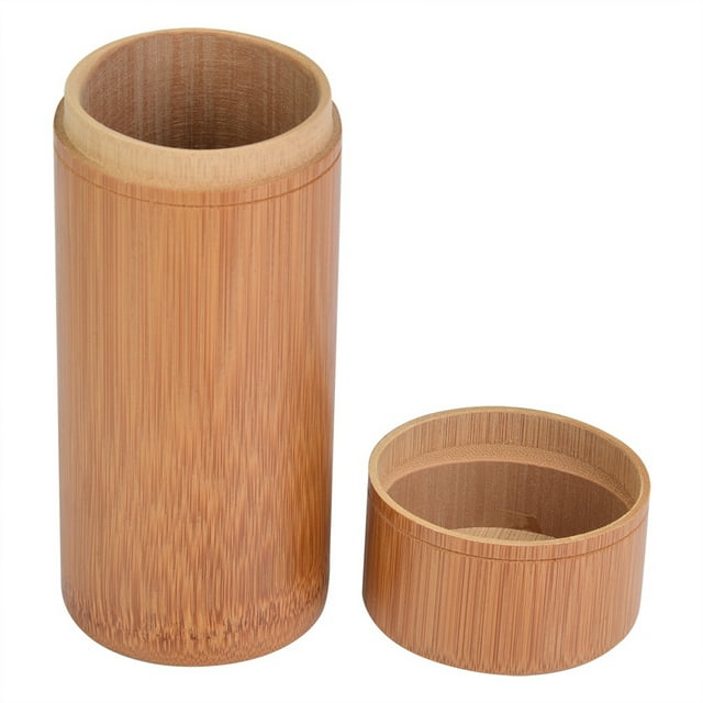 Fyydes Tea Storage Holder,Portable Bamboo Tea Jar Storage Holder Container Box , Tea Container