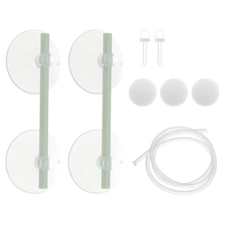 Unique Bargains 1 Set Aquarium Floating Plant Corral Floating Plant Fence for Aquarium with Suction Cups