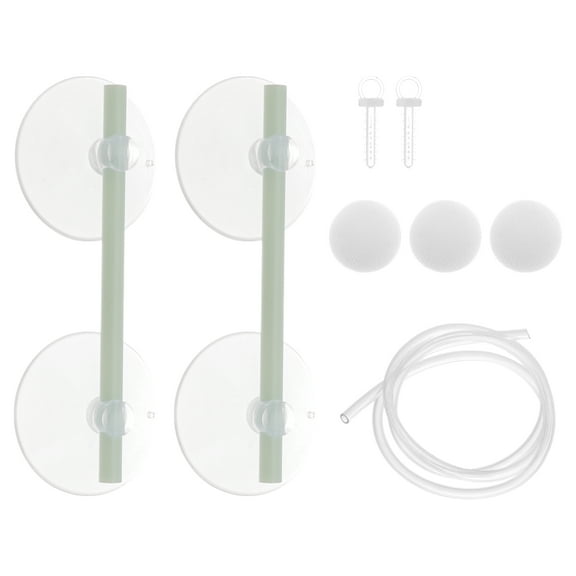 Unique Bargains 1 Set Aquarium Floating Plant Corral Floating Plant Fence for Aquarium with Suction Cups