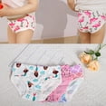 thumbnail image 4 of Emy Dola 3 Pack Little Girls Briefs 100% Cotton Cartoons Kids Underwears 2-12 Years Girls Unicorn Floral Panties- Random Color, 4 of 10