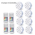thumbnail image 1 of Updated Submersible LED Lights With Remote Underwater Pool Light IP68 Magnet 13 LED Bright Lamp RGB For Pond/Pool/Aquarium ,Easy to Install, 1 of 7
