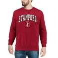 thumbnail image 3 of Men's Colosseum Cardinal Stanford Cardinal Arch & Logo Crew Neck Sweatshirt, 3 of 4