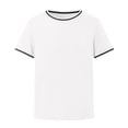thumbnail image 4 of T-shirts à Manches Courtes Col Rond Unis pour Garçons, Hauts Décontractés Légers pour l'École et les Sorties, 5-14 Ans, 4 of 4