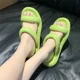 thumbnail image 4 of Sandalias de mujer de suela plana, zapatos de playa de verano 2024 para mujer, suela suave de plástico, impermeables, ligeras, sandalias de mujer, 4 of 5