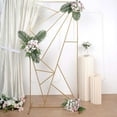 thumbnail image 6 of Efavormart 7ft Tall Gold Metal Geometric Wedding Backdrop Rectangle Floor Stand, Flower Stand Doorway Wall Prop With Cloudy Film Insert for Weddings, Showers, Party, Centerpiece Decorations, 6 of 11