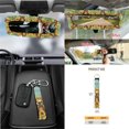 thumbnail image 7 of Yuyamidu 15 PCS Sloth Car Seat Covers Set Sunflower Car Seat Protector with Steering Wheel Cover Seat Belt Pads Trash Bin Car Air Vent Pouch Rear View Mirror Protector Coasters Key Chain, 7 of 7
