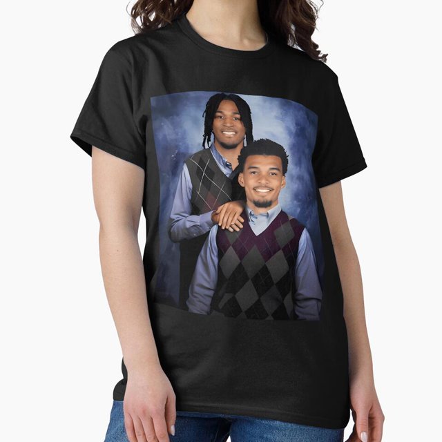 Victor Wembanyama Stephon Castle Step Brothers Bas G20295 Classic Unisex Tee – Extended Sizing Up to 5XL