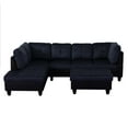 Aukfa Sectional Sofa, 3 Piece Living Room Couch with Storage Ottoman