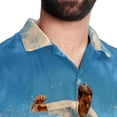 thumbnail image 5 of Surfing in Summer Men's Short Sleeve Poplin Beach Shirts, Casual Printed Button Down Summer Hawaiian Shirt - Unisex, 5 of 6