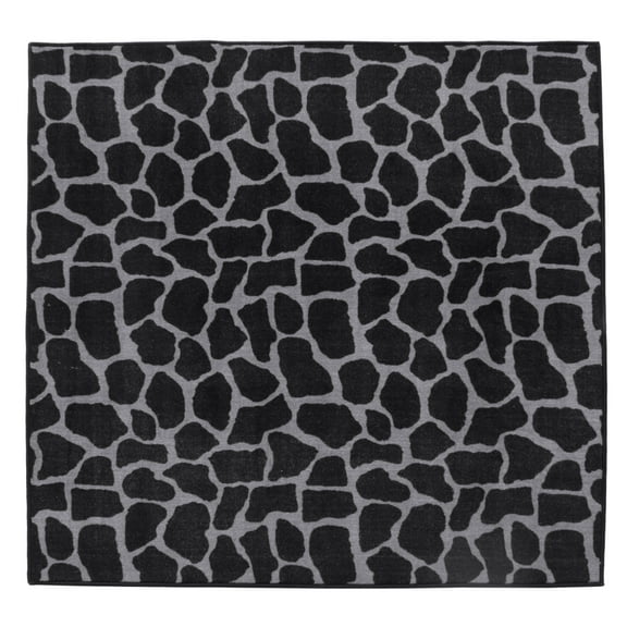 Furnish My Place Giraffe Black Grey Area Rug for Living Room, Dining Room Carpet, Kitchen, Bedroom, Made in India - 6"x6"-Sample