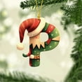 thumbnail image 2 of HomeDM 26 Letter Christmas Ornaments for Xmas Tree Decor 3.15" Letter P Hanging Pendant 2D Acrylic Xmas Ornaments for Christmas Tree Wedding Party Garland Decorative, 2 of 7