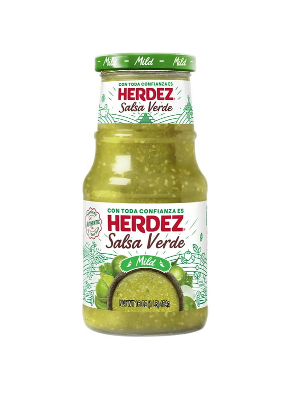HERDEZ Salsa Verde, 16 oz Glass Jar