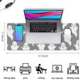 thumbnail image 5 of Long Mouse Pads for Desk,Minimalist Halloween Ghosts Pattern Desk Mats on Top Of Desks, Desk Mouse Pad Extra Large with 3mm Non-Slip Base and Stitched Edge for Gaming,Office,Work,Home 31.5x11.8in, 5 of 5
