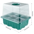 thumbnail image 2 of - Juego De 5 Bandejas De Iniciación De Semillas, 6 Celdas De Humedad Ajustable, Kit De Inicio De Semillas Con Tapas Elevadas Y Bandejas De Cultivo De Invernadero De Base, Minipropagador Para El Inici Muyoka Hogar, 2 of 7