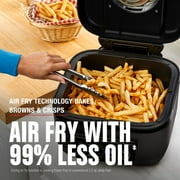 George Foreman 7-Serving 6 Qt Electric Indoor Beyond Grill and Air Fryer, 7-in-1 Functionality, Black