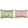thumbnail image 1 of Manual Woodworkers & Weavers SWBDW Bunny Ditsy 2 Sided Word Pillow, 1 of 1