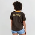 thumbnail image 5 of Women's Fanatics Brown San Diego Padres League Diva Star Raglan V-Neck T-Shirt, 5 of 5