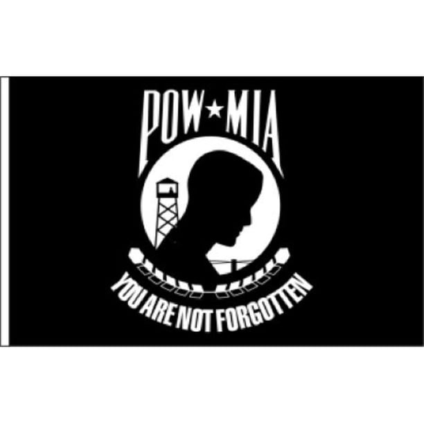 Banner Betsy Flags POW/MIA, bandera militar de EE. UU., 91 x 152 cm