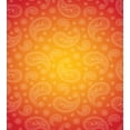 thumbnail image 3 of Ambesonne Orange Duvet Cover Set, Ombre Floral, 2-Calking, Orange and White, 3 of 7