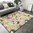 thumbnail image 3 of Area Rugs For Living Room Decor - Wine Bottle Print No.901 Soft Anti Slip Throw Washable Rugs 5x7 For Bedroom, Indoor Carpet For Bedroom Living Room 80x58In, 3 of 7