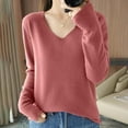 thumbnail image 1 of IMENGL Chandails pour Femmes Mode Hiver Couleur Unie, Rouge m, Taille m-2TG, 1 of 4