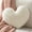 White, variant on Plush Pillow, Heart Shape Cushion, Fluffy Throw Pillows, Valentines Day Decorations, Decorative Back Cushions, Love Pillows Cute Pillow for Living Room Bedroom Nursery Decor, Pink,13*10 in