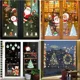 thumbnail image 2 of Pegatinas navideñas para ventanas y paredes, decoración navideña para bodas, hogar, adornos navideños 2024, regalo de Navidad 2025, feliz año nuevo, 2 of 5