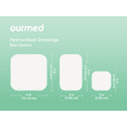 thumbnail image 6 of Ourmed Hydrocolloid Dressing, Large Size Sterile Moist Wound Bandages, 4"X4", Pack of 10, 6 of 9