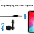 thumbnail image 4 of Micrófono para Cámara Lavalier Omnidireccional, 5.5M Cable Condensador Lapel Micrófono para Dslr Dv Teléfono Tablet Computer, Compatible con Ios Android para la Grabación, 4 of 9