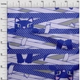 thumbnail image 3 of oneOone Cotton Silk Medium Blue Fabric Kids Diy Clothing Quilting Fabric Print Fabric By Yard 42 Inch Wide, 3 of 4