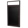 thumbnail image 4 of Ghent 36"x30" 1-D Silver Aluminum Lit Headliner Fabric Letterboard Red, 4 of 4