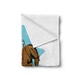 thumbnail image 2 of Rodeo Soft Flannel Fleece Throw Blanket, Cowboy Failing off His Horse in an Arena Old West Exotic Sports Digital Graphic, Cozy Plush for Indoor and Outdoor Use, 50" x 70", Multicolor, by Ambesonne, 2 of 5