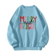 thumbnail image 3 of Women's Merry and Bright Christmas Sweatshirt Cozy Holiday Pullover for Festive Winter Season, 3 of 5