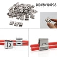 thumbnail image 4 of Cable Clamp Solar PV Cable Clips Photovoltaic 20/30/50/100pcs For Solar Mounting Frame PV Solar Cable Wire High Quality, 4 of 9