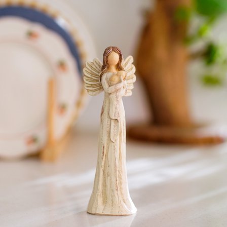 Embrace the Angel of Love Statues, Embrace the Angel of Love Figurines Home Decor, Modern Home Decorative, Resin Decor for Office Desktop, Bookshelf, Bedroom, Living Room, Cabinets ,C