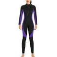 thumbnail image 1 of Traje de buceo Sonducket UPF 50 Flexible 3 Capas Manga Larga Colorido Mujer Púrpura XS, 1 of 6