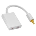 thumbnail image 4 of Optical Splitter,Dual Port Optical Audio Cable Splitter Optical Audio Splitter Audio Cable 1 in 2 Out Digital Optical Audio Splitter Adapter, 4 of 7
