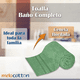 thumbnail image 3 of Toalla Baño Completo MELOCOTTON HOGAR colores varios 150x80cm 620gr Suave Y Absorbente Cenefa Bordada CIELO 8, 3 of 5