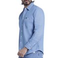 thumbnail image 5 of Camisa Casual Hombre LEE Slim Fit Manga Larga Azul EG M40, 5 of 5