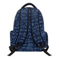 thumbnail image 2 of Chririnla Breathable Padded Adjustable Straps School Bag for Daily Commute Outdoor, 600D Polyester Lightweight Bookbag, Math Dinosaur Print, 2 of 9