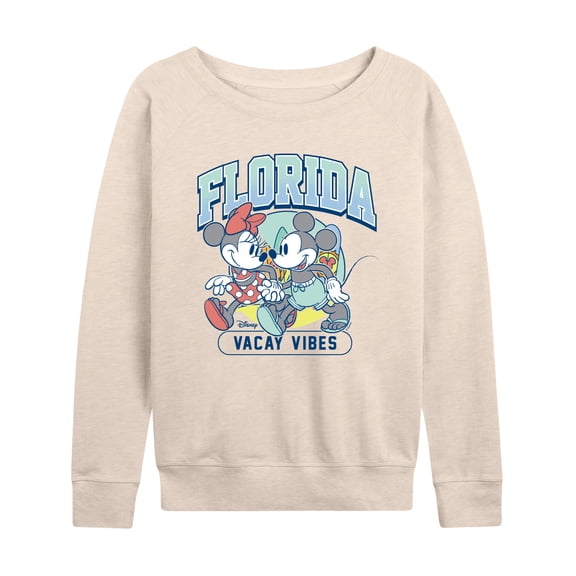 Disney - Mickey Mouse Florida - Women's French Terry Long Sleeve Pullover