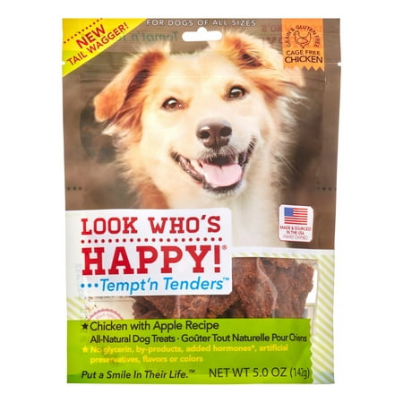 Look Who's Happy Tempt'n Tenders Chicken and Apple Recipe Dog Treats, 5