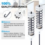 W10780048 Washer Suspension Rod Kit (23.6in) for Whirlpool Kenmore Maytag Amana Washing Machine - 4 Pack