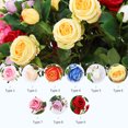 thumbnail image 2 of Rosa Artificial YSR-010 de 7 Ramas en Blanco, Ideal para Decoración Interior y Exterior, Resistente al Agua y Duradera, Perfecta para Bodas, Fiestas y Eventos Especiales, Altura de 60cm., 2 of 6